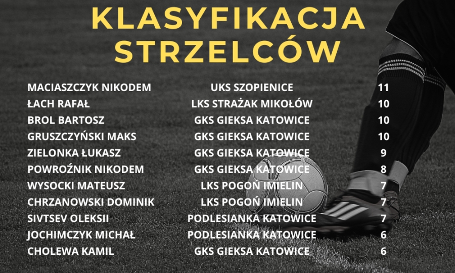 klasyfikacja strzelców kl b