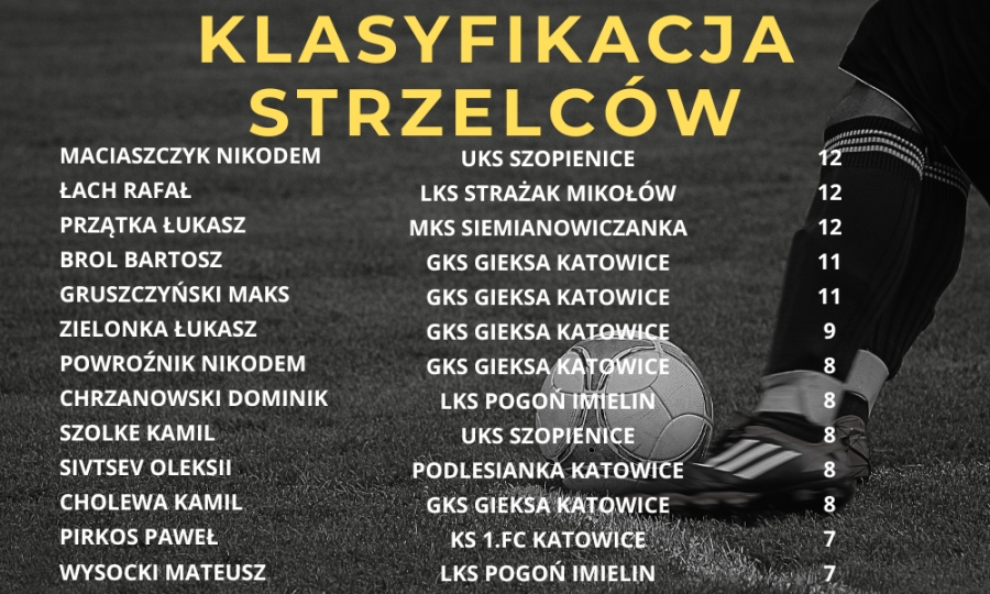 Klasyfikacja strzelców KL B